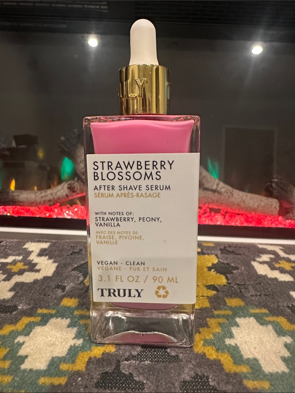 TRULY Strawberry Blossoms After Shave Serum – Pink and Gold Accents